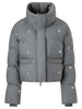 Series Beaded Short Puffer Down Vest Women Autumn Winter Quilted Down Jacket Down Gilet Coat Outdoor Streetwear