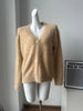 Women Knitted Thick Cashmere Wool Cardigan Chic V Neck Single Breasted Long Sleeve Sweater Fall Winter Coat Outwear