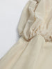 Solid Spliced Folds Minimalist Dresses for Women Round Neck Long Sleeves High Waist Elegant Dress Female Autumn