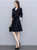 Trench Coat Women Double-Breasted Trenchcoat Lace Female Autumn Casual Coats Windbreaker Outwear Raincoat Streetwear