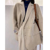 Autumn Women Woolen Coat Turn Down Collar Regular Length Coat Women Winter Blazer Clothes Coats Tops