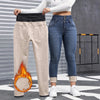 Women's High Waist Fleece Lined Skinny Jeans Stretch Slim Fit Denim Pants Warm Thick Thermal Trousers Winter Daily Streetwear
