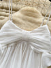 French Sweet Bow Camisole Mini Dress for Women Korean Version Pink Ruffle Edge Sexy A-line Dress T106