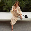 Loose Fit Lace Pants Women's Elastic High Waist Lounge Trousers Spring Lady Bohemian Casual Bottoms