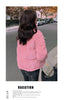 Women Parkas Turtleneck Full Sleeve Thick Coats Short Coat Solid Zipper Spliced Jackets Pocket Casual Elegant Lady Winter