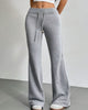 Autumn and Winter Solid Color Drawstring Women's Bell-Bottoms Casual Dressing