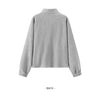 Women Jacket Chenille Texture Loose Raglan Sleeve Stand Collar Slim Look Autumn Casual Style Soft Outerwear