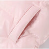 Chic Reflective Fabric Lace Up Hooded Cotton Jacket Women Stand Collar Full Sleeve Zipper Warm Overcoat Winter Lady Outwear