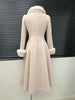 Winter Women's Woolen Coat Mid-length Slim Waist Japanese Kawaii Jackets Wool & Blends Vintage Subcultural Sweet Pink Outfits