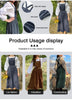Retro Women's Corduroy Dress Square Neck Casual Medieval Dresses Vestidos Para Mujer