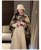 Winter Long Wool & Blends Coat for Women Chic Elegant Womans Clothing Skirted Woolen Overcoat