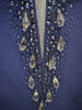 High Street Designer Vestido Women's Diamonds Beaded Slash Neck Off The Shoulders Long Maxi Dress