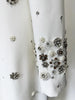 High Street Designer Party Vestido Women's Formal Long Sleeve Beaded Midi Dress