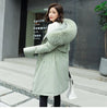 Cotton Liner Parker Women Long Coat Parka Coats Adjustable Waist Fur Collar Winter Jacket Coat Medium Long Hooded Parka Jackets