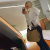Elegant Fur Collar Hood Belt Long Cotton Jacket Women Zipper Drawstring Waist Parka Down Coat Winter Lady Warm Chic Outwear