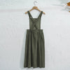 Retro Women's Corduroy Dress Square Neck Casual Medieval Dresses Vestidos Para Mujer