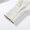 Casual Solid Shirt Trouser Suits Women Full Sleeve Lace Up Lapel Top Wide Leg Pants Lady Set Autumn Female Suit