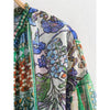 Spring Autumn Long Sleeved Printed Dresses For Women Vintage Patchwork Casual Long Skirts Female Loose Commuting Frocks