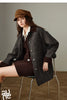 Women Coat Winter 100% Sheep Wool Corduroy Plaid Patterned Patchwork Woolen Coat