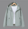 Thin Trench Coat Women Spring Autumn Double Hooded Windbreaker Wind-Proof Waterproof Sports Outwear Female Joker Top