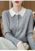 Cashmere Sweater For Women Autumn And Winter Knitted Cardigan For Women Loose Fitting Woolen Sweater Lapel Jacket Camel XXXL