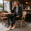 Dressy Sequin Coat Women's Sequin Jacket Shiny Open Front Blazer Jacket Party Sparkly Long Sleeve Cardigan Coat With Pockets 80%
