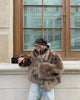 Modern Faux Fur Like Plush Jacket Autumn Winter Women's Warm Trench Coat Thicken Lady's Party Street Wear