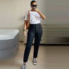 balck Flared Pants women's pants elegant Urban High Waist slim Tailoring pants for woman Office Wear Woman Trousers