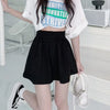 Korean Wide Leg Shorts Ladies Casual All-Match Elastic Waist Sport Short Pants Woman Solid Color Simple Loose Shorts