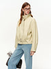 Korean Style Relaxed Motorcycle Leather Jacket Spring Casual Short Jacket for Women Sweet Cool Retro Solid