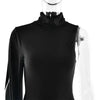 Split Turtleneck Sexy Maxi Dress Women Gown One-shoulder High Waist Bodycon Solid Club Party Long Dress Elegant