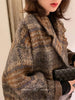 Bella philosophy Winter Korean Overcoat Women Vintage Woolen Loose Coats female Double Breasted Turn-down Collar Overcoat