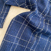 Autumn Dress Suit Women Korean Chic Blue Tweed Jacket + Vest Dress Elegant 2 Piece Set Long Sleeve Cropped Coat