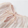 Female Long Flare Sleeves Lace Up Mini Dress Elegant Chiffon Ruffle High Waist Vestidos Autumn Woman Party Wear