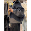 Retro Woolen Coat Japanese Korean Jacket Women Spring Autumn Winter Hooded Outcoat Cardigan Overcoat Top Ladies