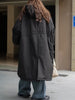 Black Big Size Long Cotton-padded Coat Long Sleeve Loose Fit Women Parkas Tide Autumn Winter 1DH2804