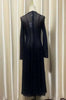 Lace Dress Women's Round Neck Hollow Out Slim Long Sleeve Retractoin Waist Big Swing Dresses 7AB8070