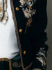 Turn Down Collar Jacket for Women'a Fall Winter Single Breasted American Retro Floral Printed Casual Vintage Short Coat