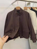 Korean Short Stand-up Collar Jacket Women's Loose Windbreaker Coat Spring Autumn Leisure Tooling Jacket Coat Female Overwear Top