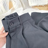 Fall Spring Black Suit Haren Pants Women Elastic High Waist Casual Trousers Woman Korean Style Solid Office Pant