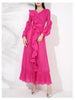 Chic Pleated Women's Dress Irregular Ruched Patchwork Design V Collar Niche Elastic Loose Lace Up Clothing 2DB1191
