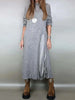 Long Sleeve Patchwork Sweater Maxi Dress, Women Autumn Stand Collar Casual Party Dress, Elegant Ladies Dress Sets