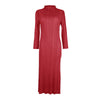 Tianpei Pleats Spring Autumn Winter Women Long Sleeve Comfortable Dress Korean Style Casual Designer Clothes
