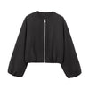 Mujer Fleece Bomber Jackets for Women Soft Zipper Woman's Sports Jacket Casual Cropped Jacket Women Long Sleeve Coats Outerwears