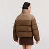 Down Jacket Women Waterproof Patchwork Oversize Stand Collar Winter Coat