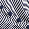 Women Elegant Sets V-Neck Stripe Lantern Sleeve Bow Belt Chiffon Shirt & Blouse Top Korean Ripped Jeans Office Lady Casual Suits