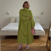 Street Solid Stand Collar Long Women's Trench Coat Loose Full Sleeved Single Breasted Pocket Windbreaker Autumn Lady Coats
