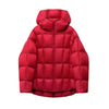 Women Light White Down Jacket with Hood Loose Over Size Casual Autumn Winter Outwear Square Warm Short Coat