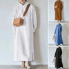 Women Loose Hooded Long Maxi Dress Spring Autumn Female Tie Collar Long Sleeve Baggy Straight Sweatshirt Dresses JYFS-2175