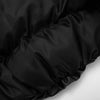 PU Waterproof Crop Puffer Jacket Women Winter Warm Leather Stand Collar Quilted Parkas Full Sleeve Streetwear Coat